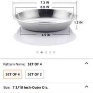 SET OF 4 PET FOOD BOWLS